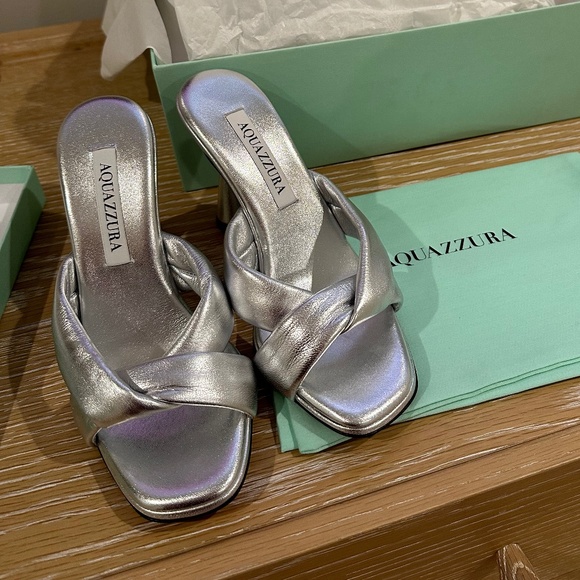 BRAND NEW/NEVER WORN Aquazurra Amore Mule 95 — Size 5.5 - Picture 5 of 5